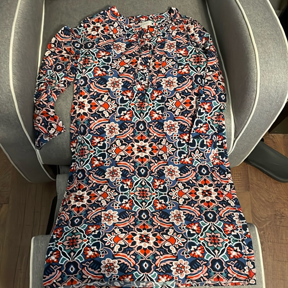 Loft long sleeve spring floral dress